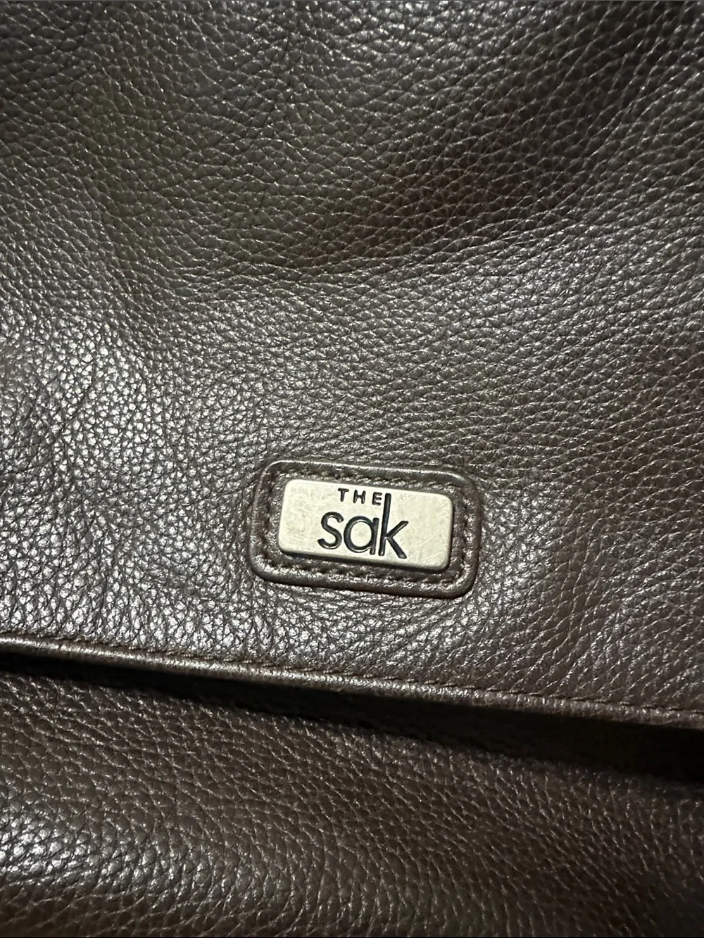 The Sak Dark Brown Pebbled Leather Bag